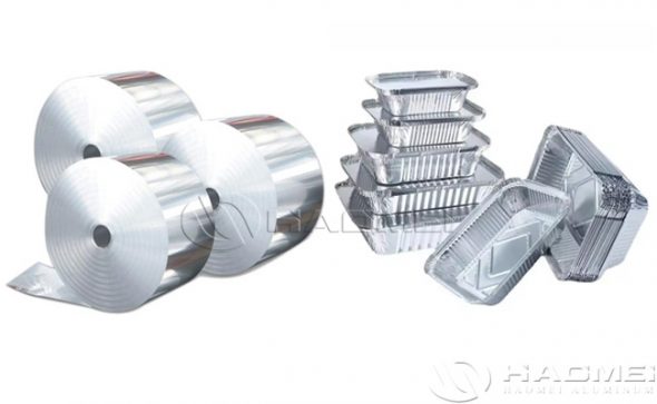 aluminium foil for disposable containers